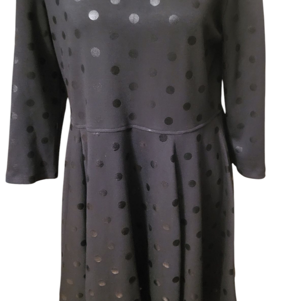 Women's Black Polka Dot Dress By Tiana B Size Large